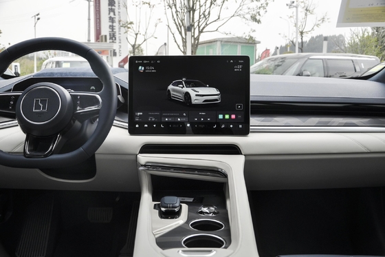 angepasste rote/blaue Energiefahrzeuge Zeeker 001 Elektroautos mit 616 km integrierter Reichweite